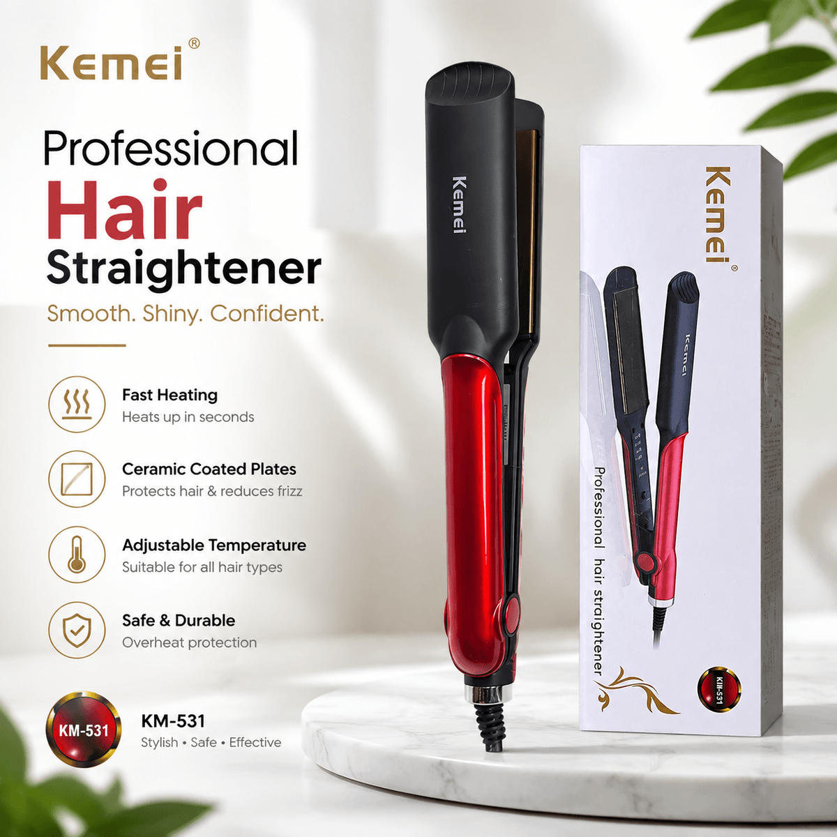 kemei km 531 straightener - Image 3
