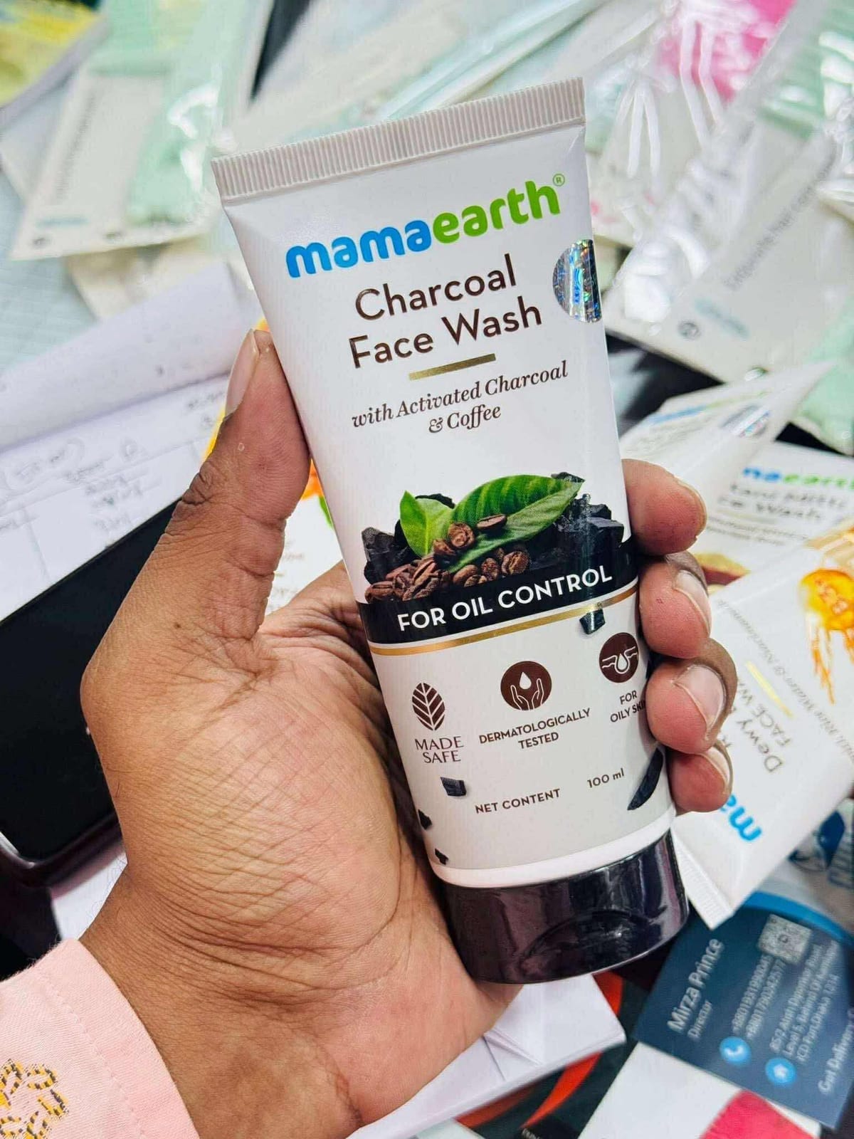 mama earth face wash  100 ml - Image 1