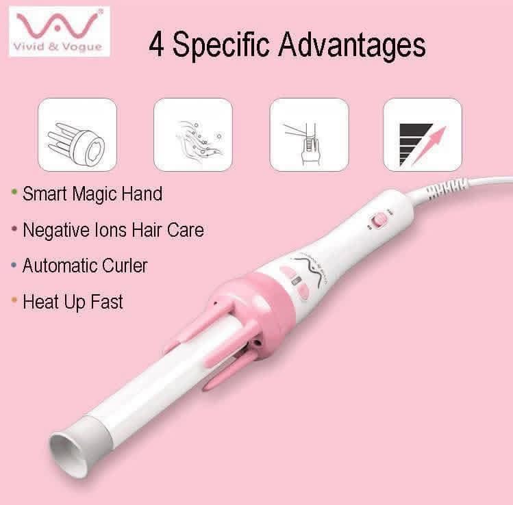 automatic hair curlur+ v&g heat spray - Image 2